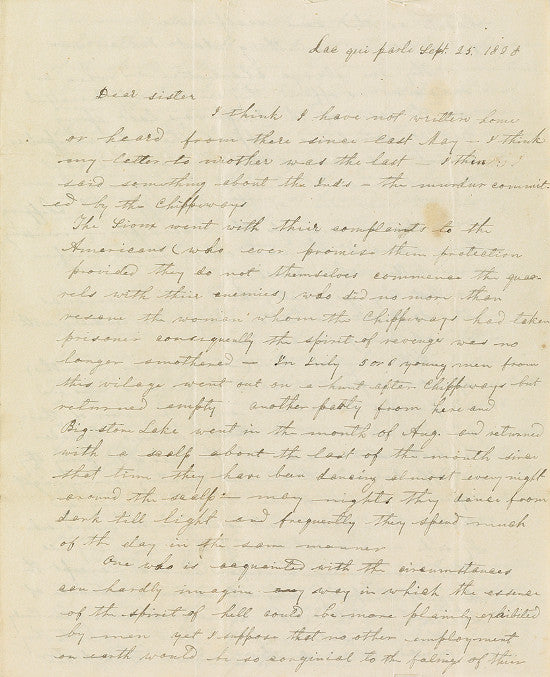 Minnesota Missionary letters 
