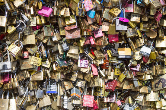 Paris love locks 