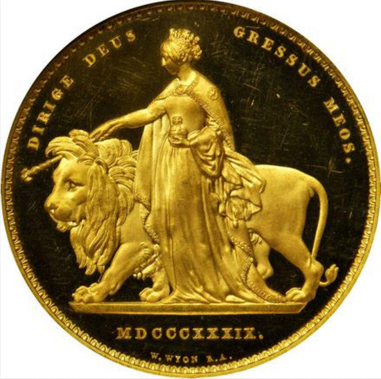 Una Lion coin