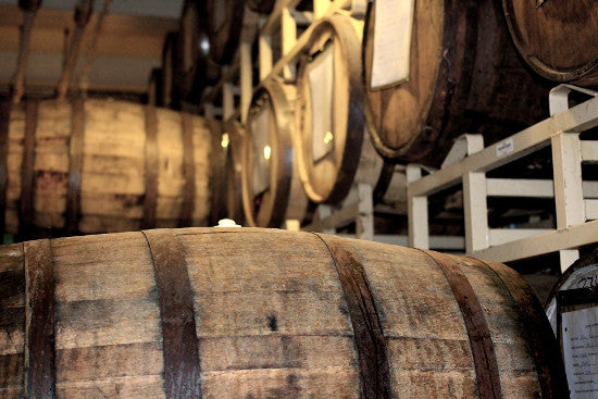 Whisky barrels stock 