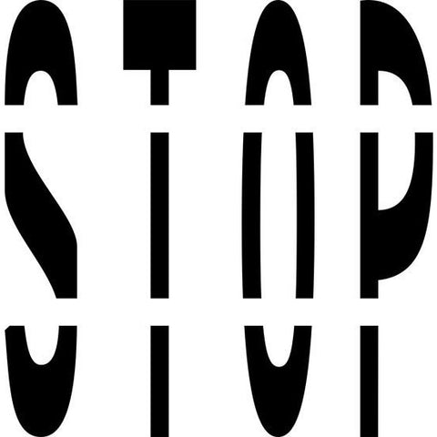 STOP - Federal Specification MUTCD standard Pavement Marking Stencils