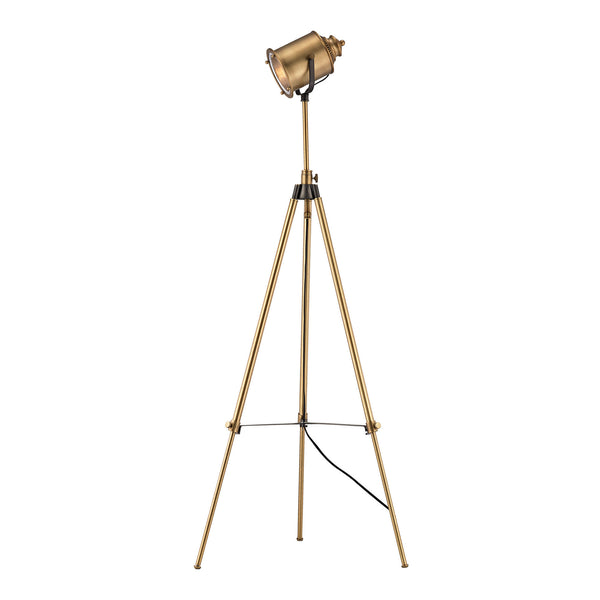 Dimond Lighting Ethan Modern Tripod Floor Lamp In Aged Brass D3223