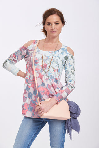Whimsy Rose Cold Shoulder Tunic