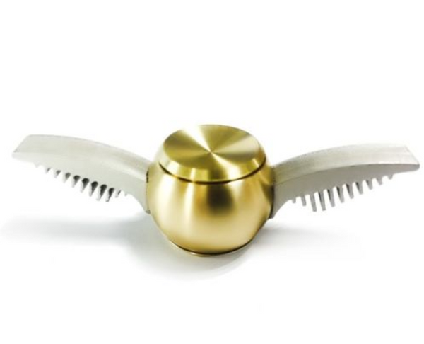 a gold fidget spinner