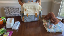 Load and play video in Gallery viewer, Baby Diaper Bag | Baby Bag | Travel Backpack | Travel Bookbag | Diaper Bag Backpack
