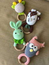 Load image into Gallery viewer, EliteBaby Cute Crochet Baby Rattler | Baby Teether – Owl - EliteBaby
