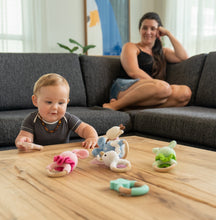 Load image into Gallery viewer, EliteBaby Cute Crochet Baby Rattler | Baby Teether – Pink Bunny - EliteBaby
