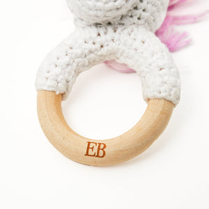 EliteBaby Cute Crochet Baby Rattler | Baby Teether – Unicorn - EliteBaby