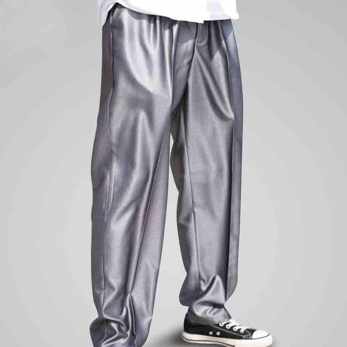 baggy silver pants