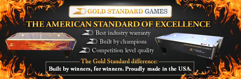 Gold Standard Games Shelti Air Hockey Tables