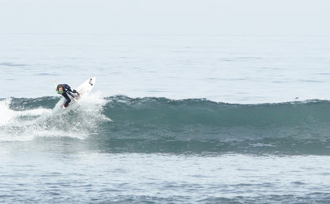 Blogger Devon Demint is sponsored by Roxy and surfs in San Diego.