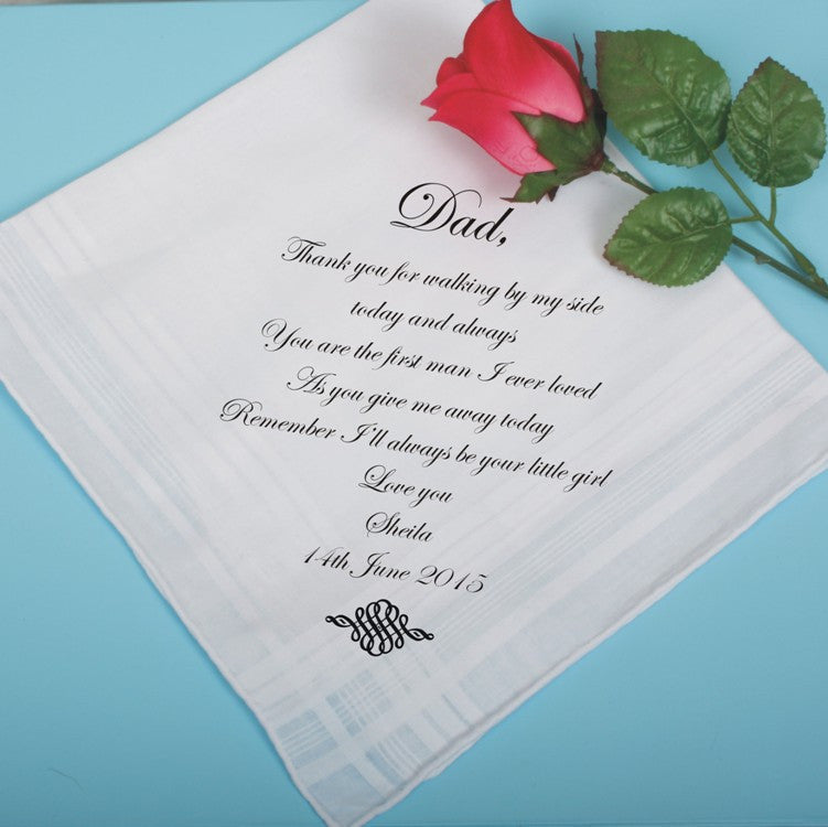 personalised handkerchief ireland