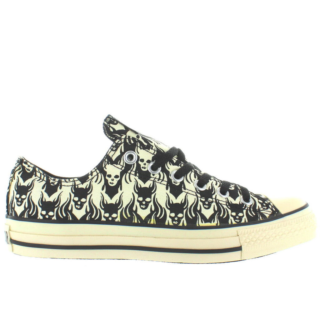 converse all star skull print