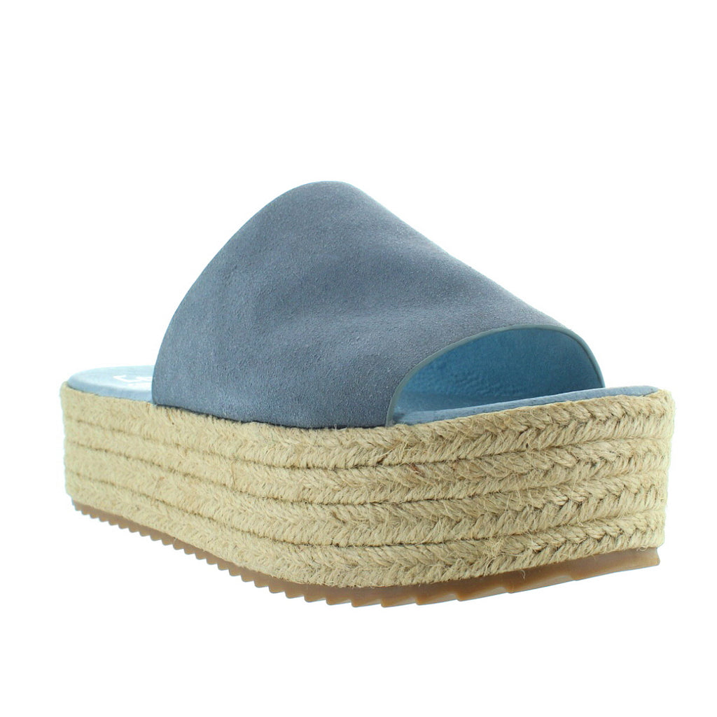 Coolway Bory - Blue Espadrille Platform 