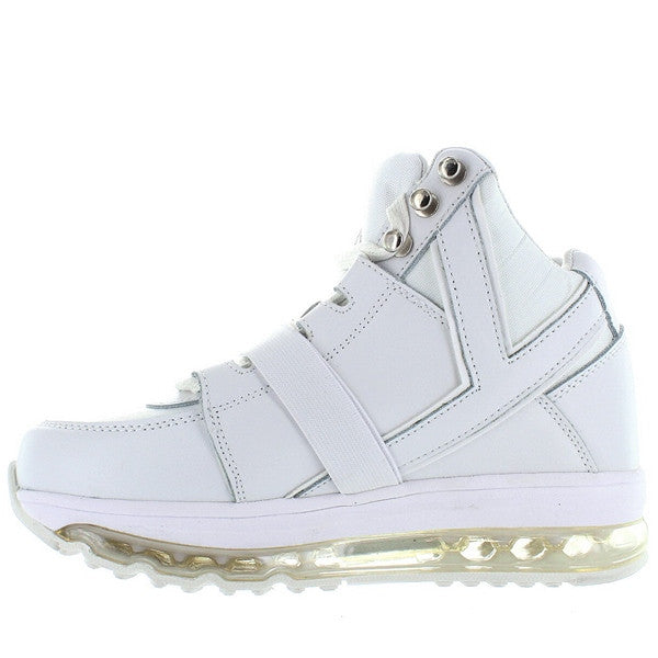 YRU Qozmo Aire - White High-Top 