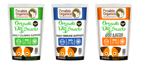 Petabis™ Organics Hemp Oil Dog Snacks calming hemp snacks for dogs joint hemp snacks for dogs