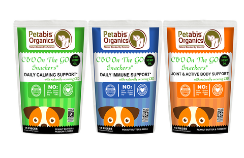 Petabis Organics CBD Snackers cbd dog snacks cbd dog treats Petabis Organics CBD Oil
