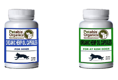Pet Age Features Petabis Organics CBD Hemp Oil capsules for dogs cbd capsules for cats