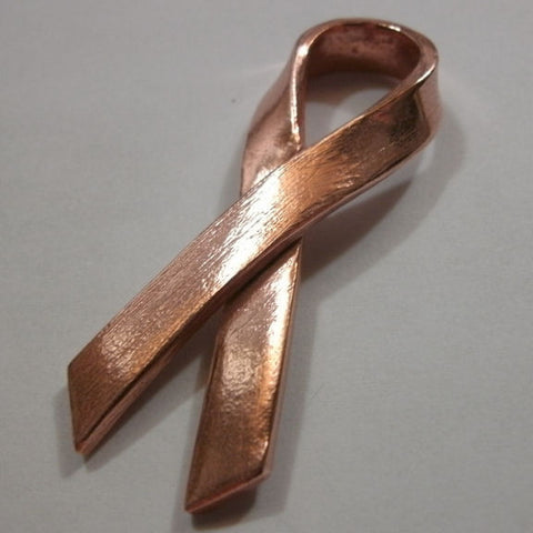 Breast Cancer Survivor Jewelry, Survivor Ribbon, Copper Ribbon, Partsbync