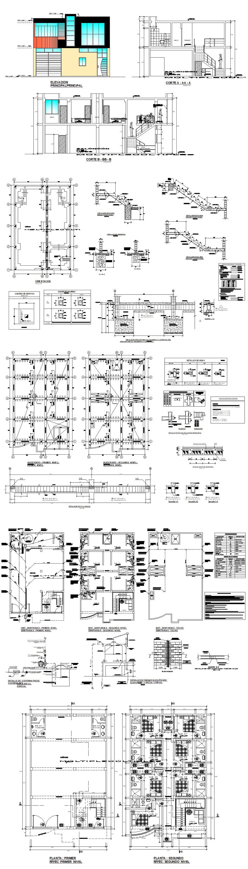 ★【School, University, College,Campus CAD Design Project V.4】@Autocad Blocks,Drawings,CAD Details,Elevation