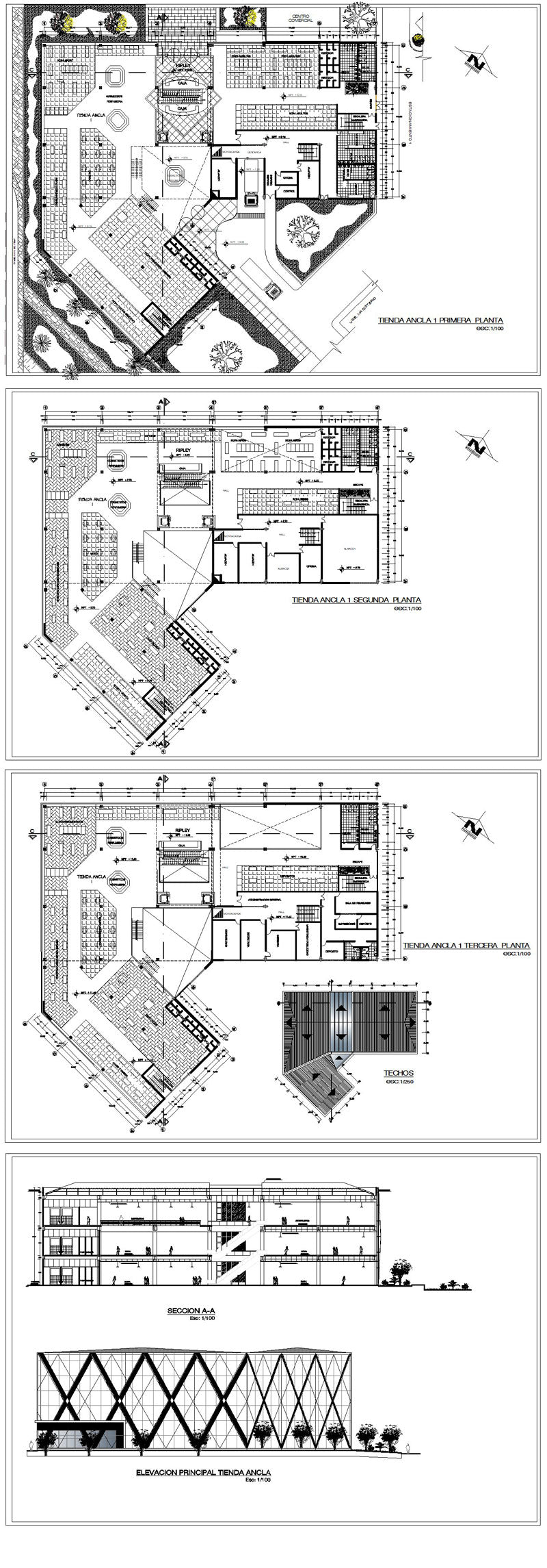 ★【Shopping Centers, Department Stores,Boutiques CAD Design Drawings V.2】@Boutiques, clothing stores, women's wear, men's wear, store design-Autocad Blocks,Drawings,CAD Details,Elevation