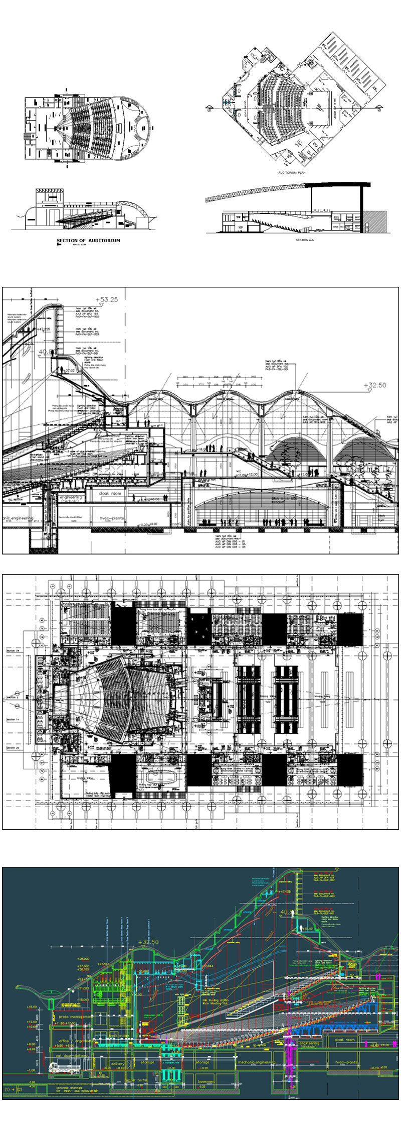 ★【Conference room CAD Details 】@Conference Room Design,Autocad Blocks,Cinema, Theaters Details,Cinema, Theaters Section,elevation design drawings