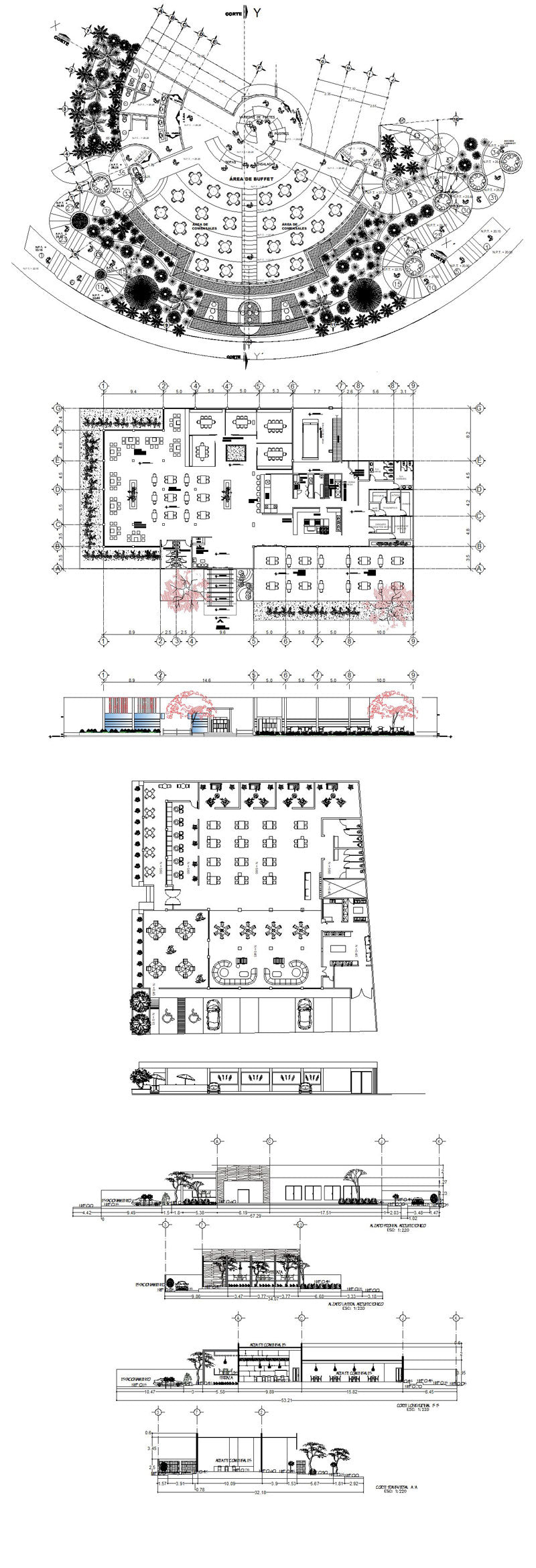 ★【Restaurant ,Bar CAD Design Project-CAD Drawings,CAD Details】@Restaurant ,Bar,CAD Blocks,Autocad Blocks,Drawings,CAD Details