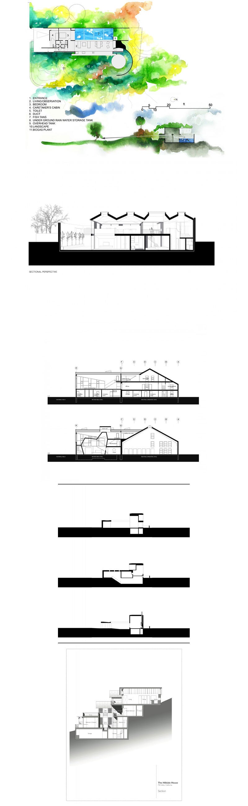 Architectural sections and elevations Gallery V.2