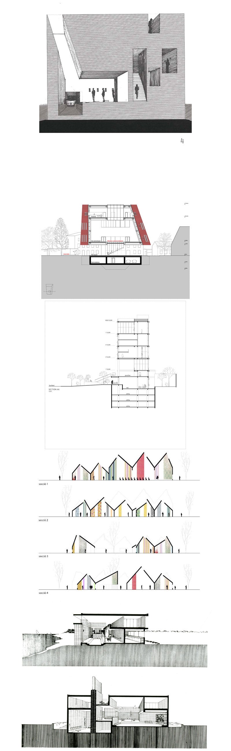 Architectural sections and elevations Gallery V.3