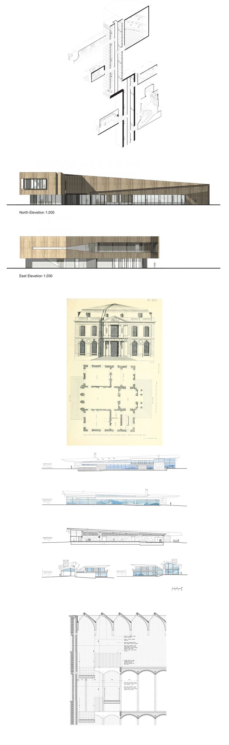 Architectural sections and elevations Gallery V.3