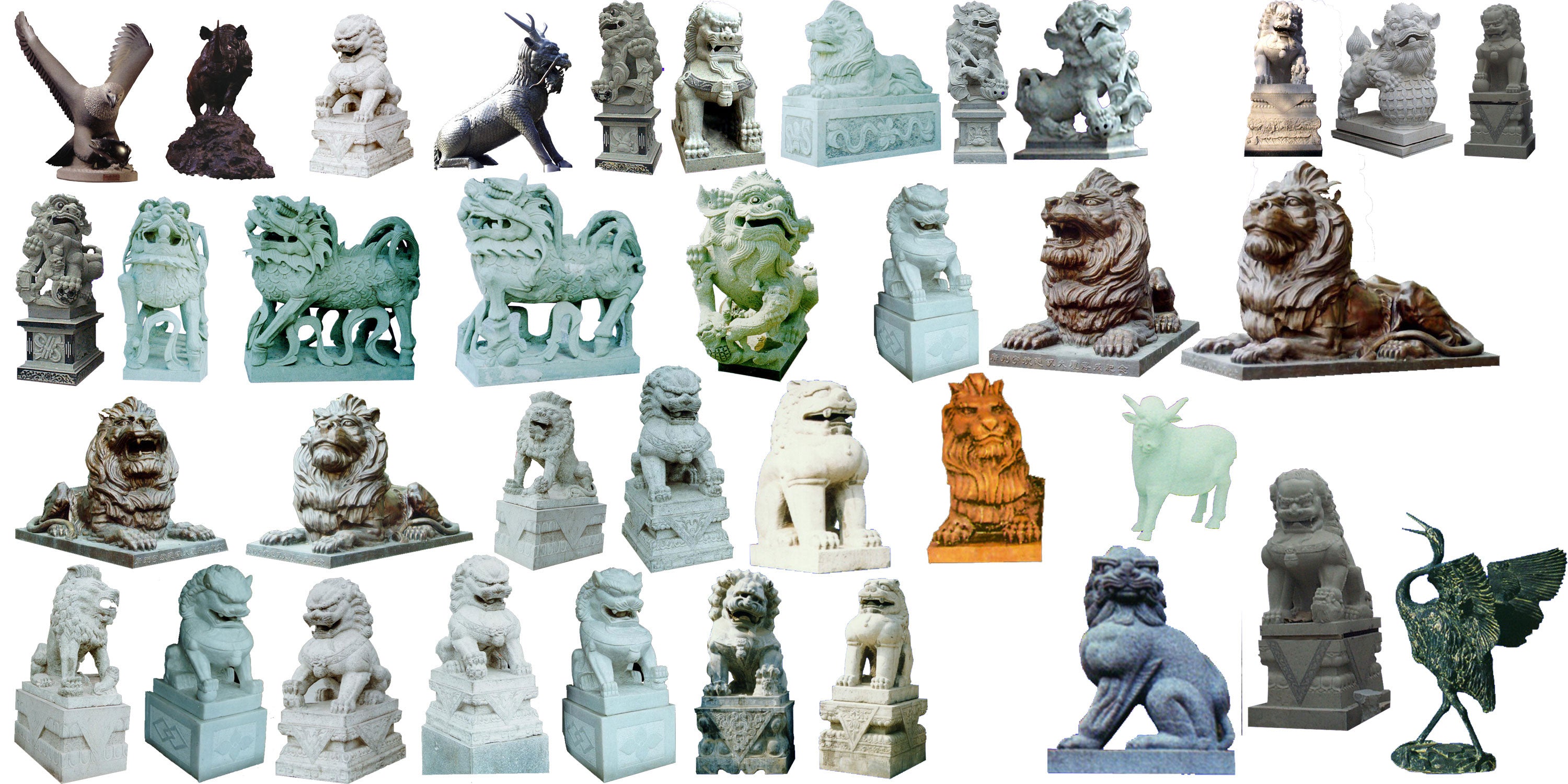 Photoshop PSD Blocks -Chinese Statue Blocks