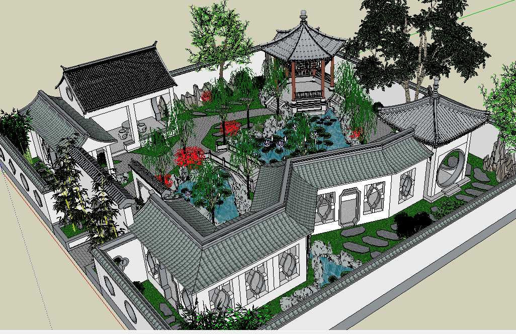 20 Kinds of Chinese Landscape Sketchup Models(Best Recommanded!!)