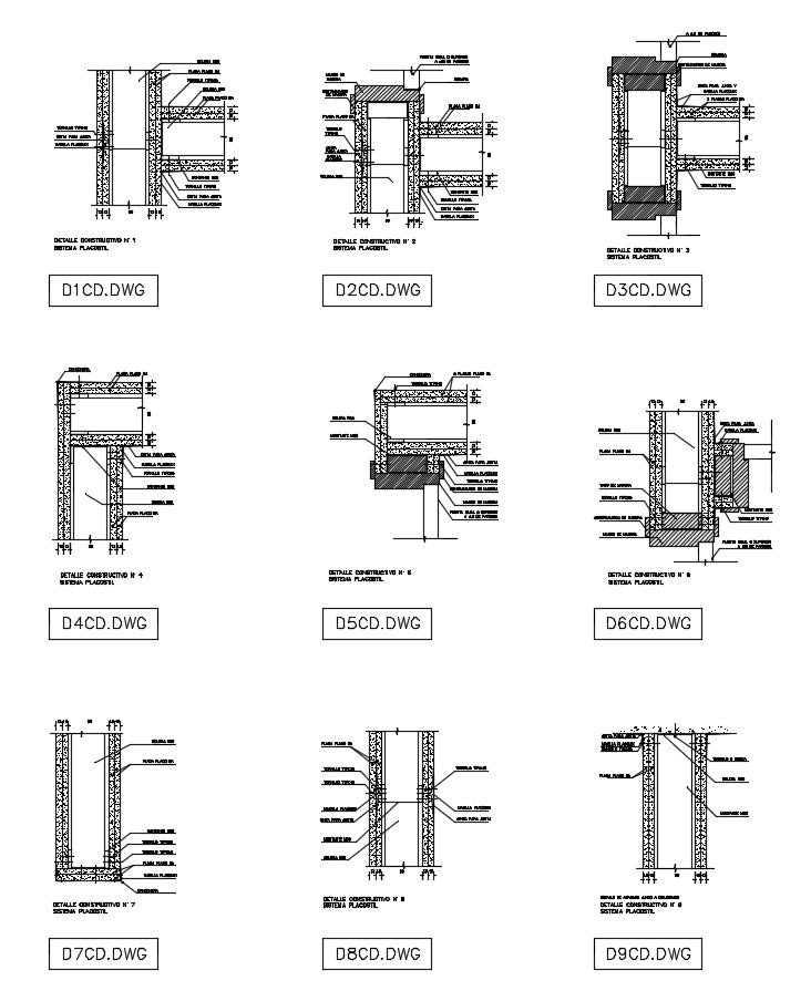 Plaster plate drawing detail in autocad dwg files.Include various type of detail of plaster plate.