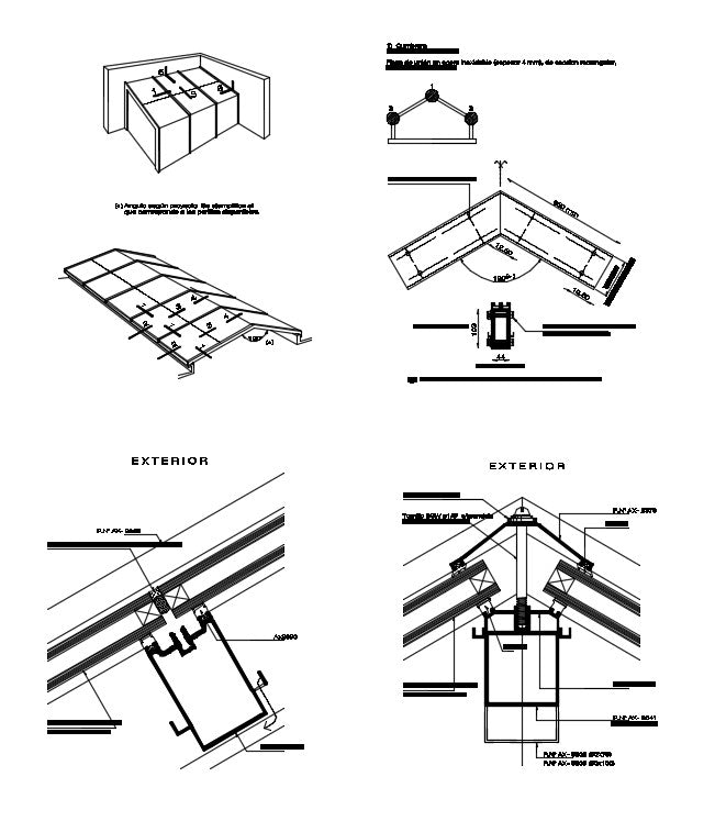 Steel Roof Section Design Detail, Steel Bar Use Make a slab & Beam Construction & all Detail & Design Draw in autocad format. Steel Roof Section Design DWG file.