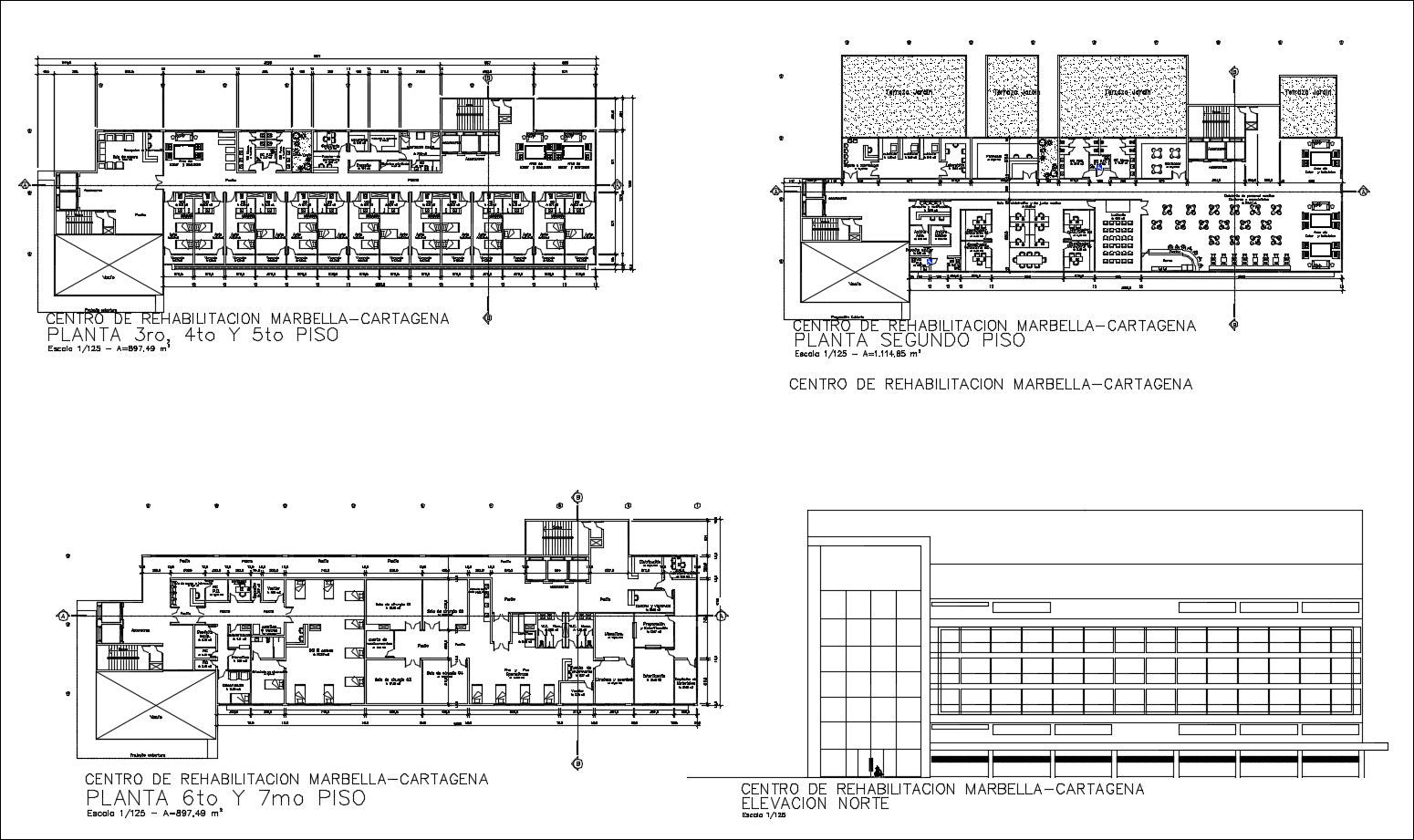 Recovery and rehabilitation center design drawing