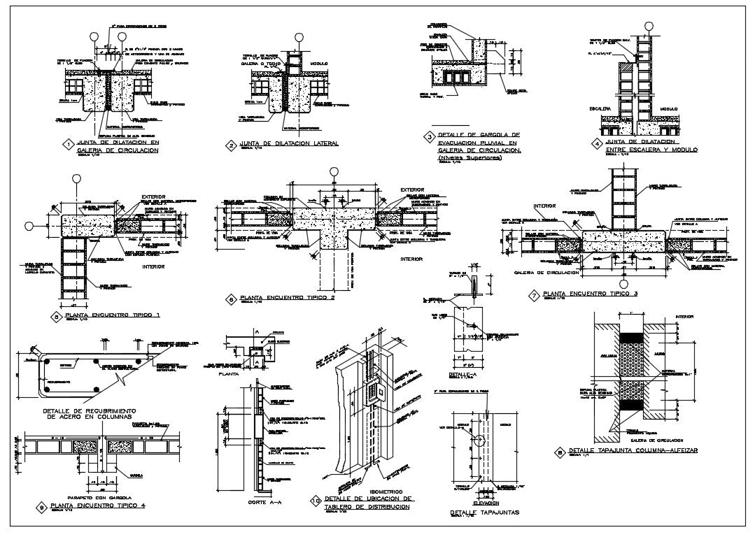 Structure joint details