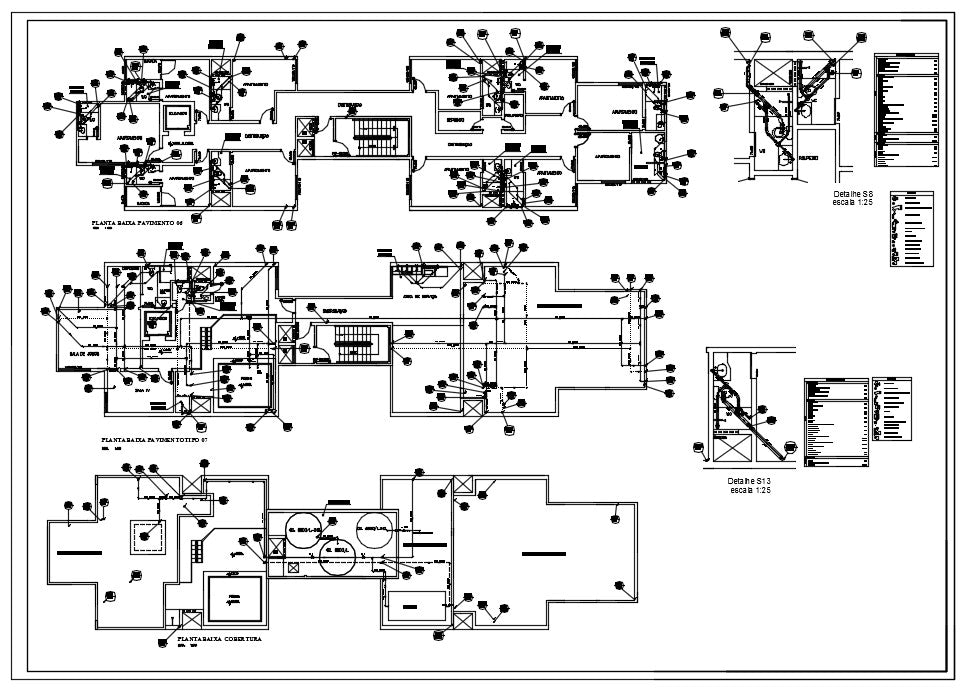 Plumbing Detail Design in autocad dwg files