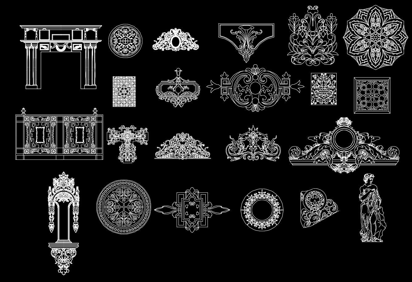 Over 1000+ Architecture Ornamental Elements(Best Collections)-Architecture Decoration Drawing,Decorative Elements,Architecture DecorationDrawing,Architecture Decor,Interior Decorating