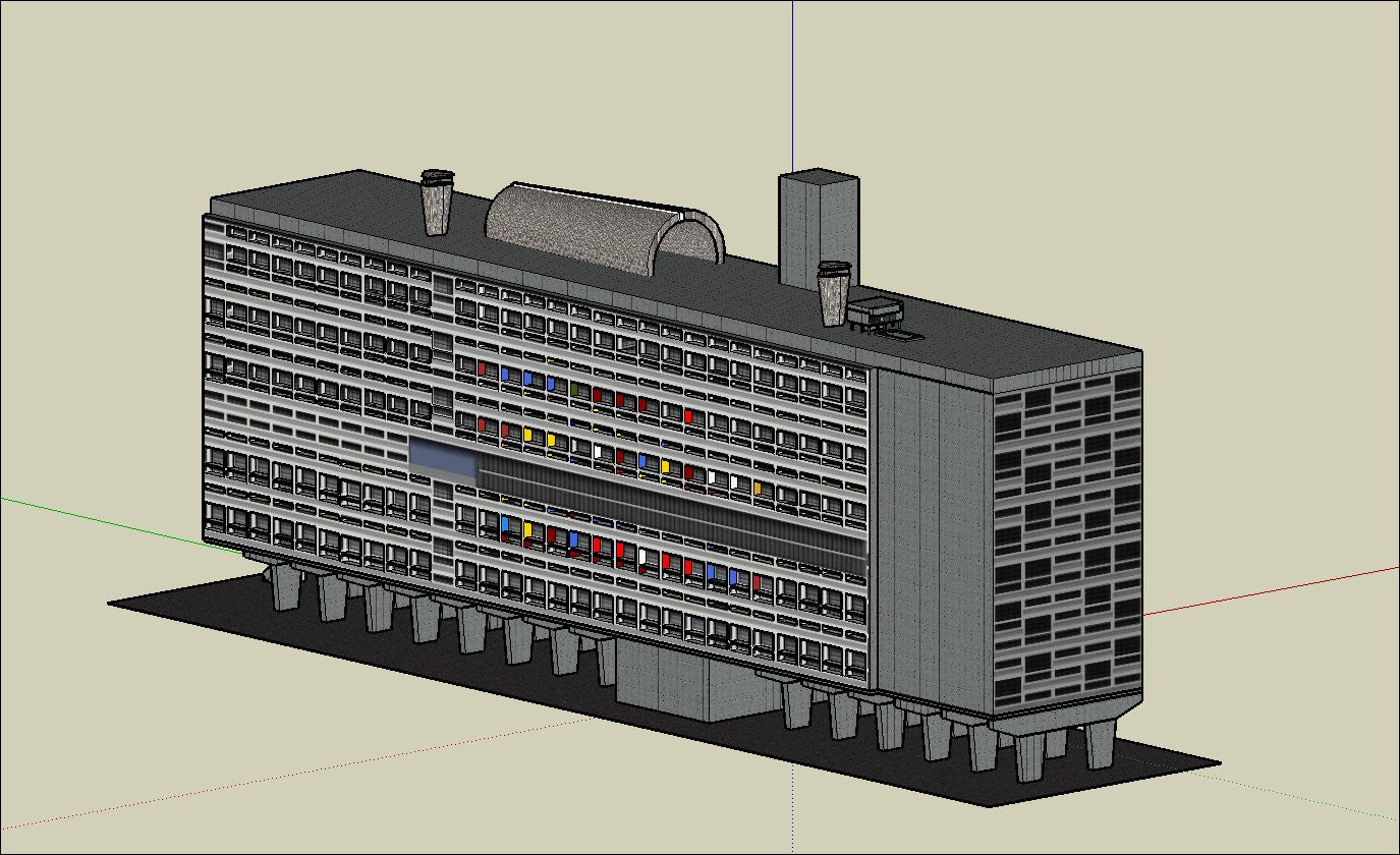 Download 24 Types of Le Corbusier Architecture Sketchup 3D Models(*.skp file format).