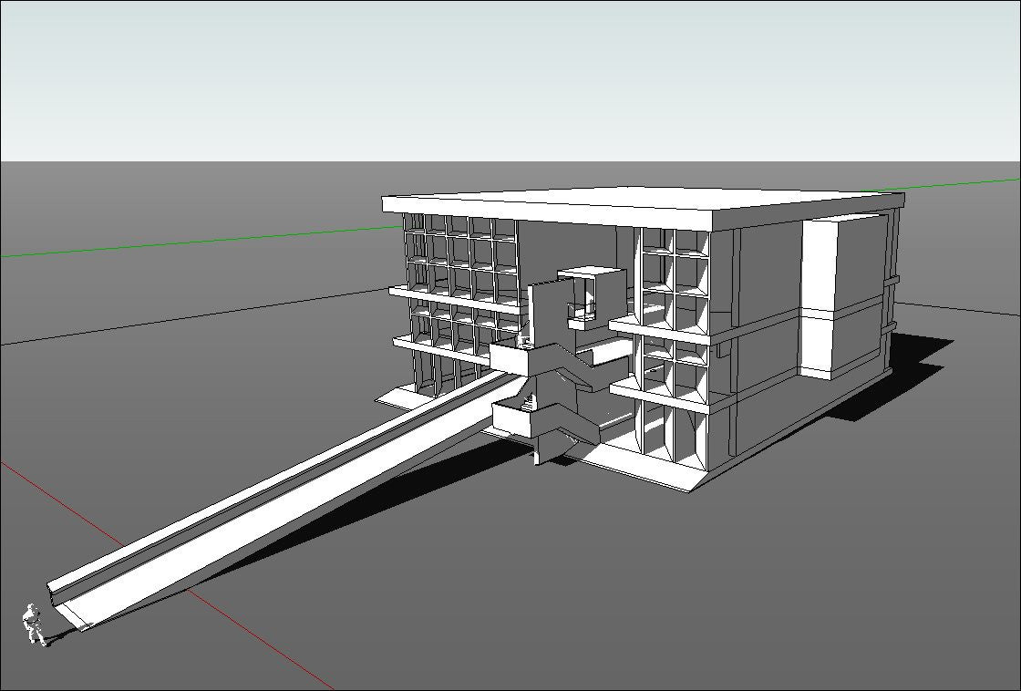 Download 24 Types of Le Corbusier Architecture Sketchup 3D Models(*.skp file format).