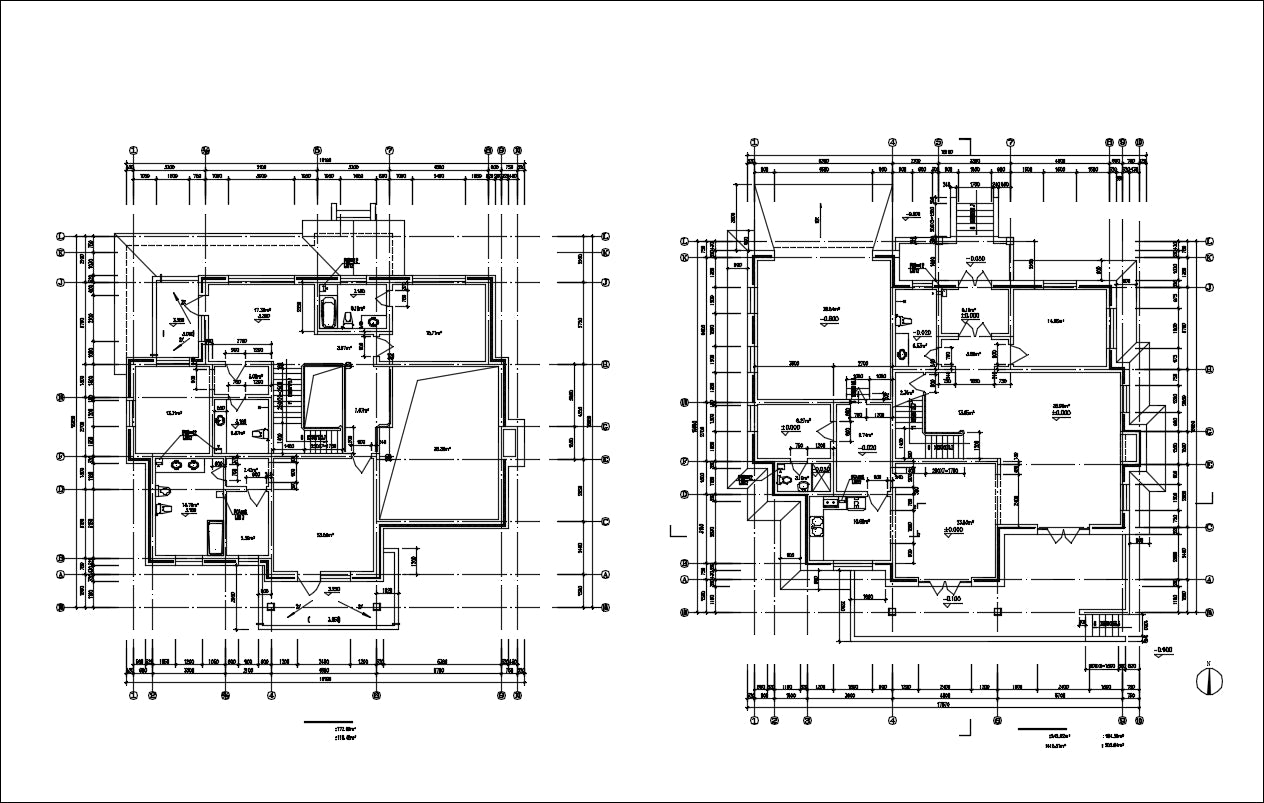 Villa Design CAD Drawings V14