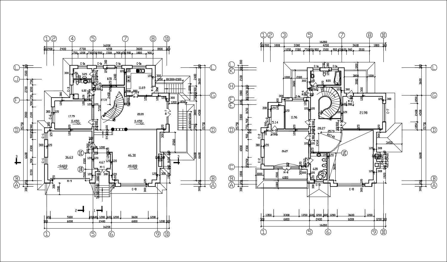 Villa Design CAD Drawings V4