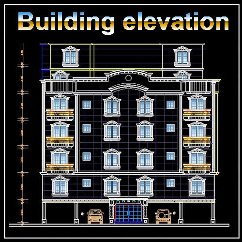 Building Elevation 10 - CAD Design | Free CAD Blocks ...