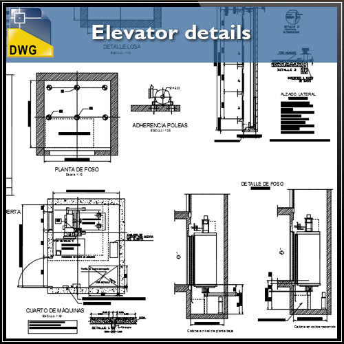 Elevator Details – CAD Design | Free CAD Blocks,Drawings ...