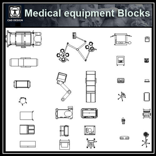 Free autocad blocks hospital equipments