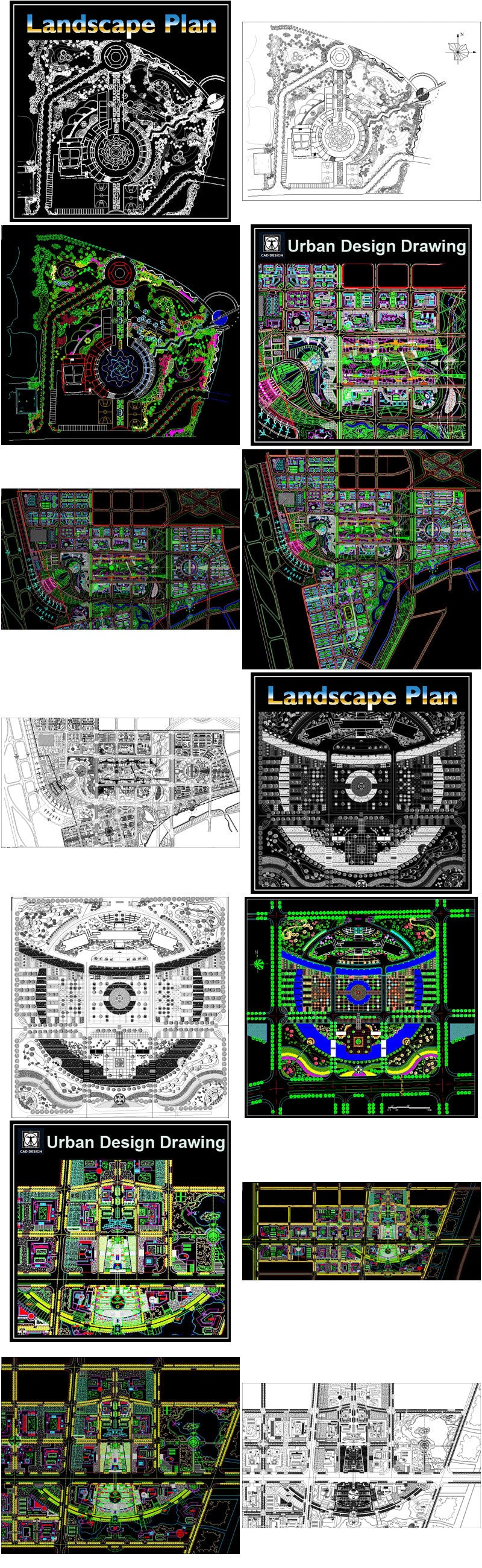 【All Urban Design CAD Drawings Collections】(Best Recommanded!!)