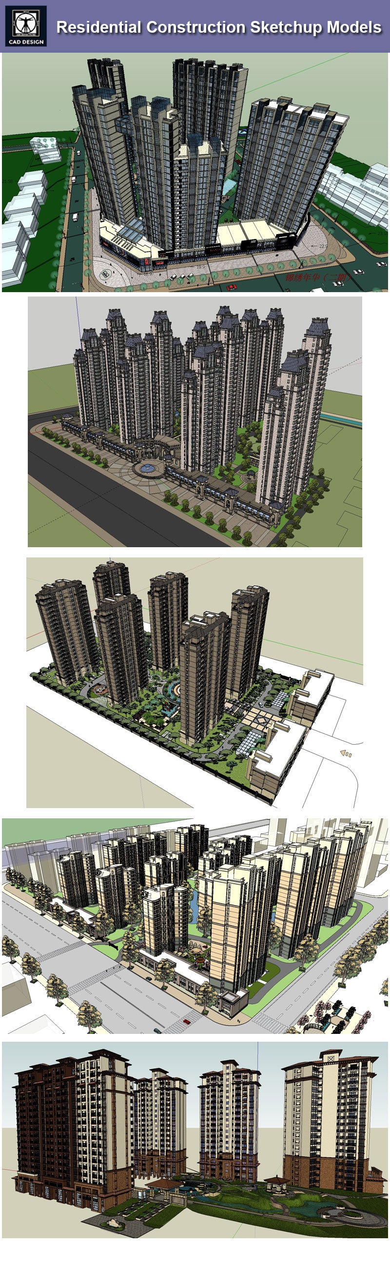 【Download 25 Residential Construction Sketchup 3D Models】 (Recommanded!!)