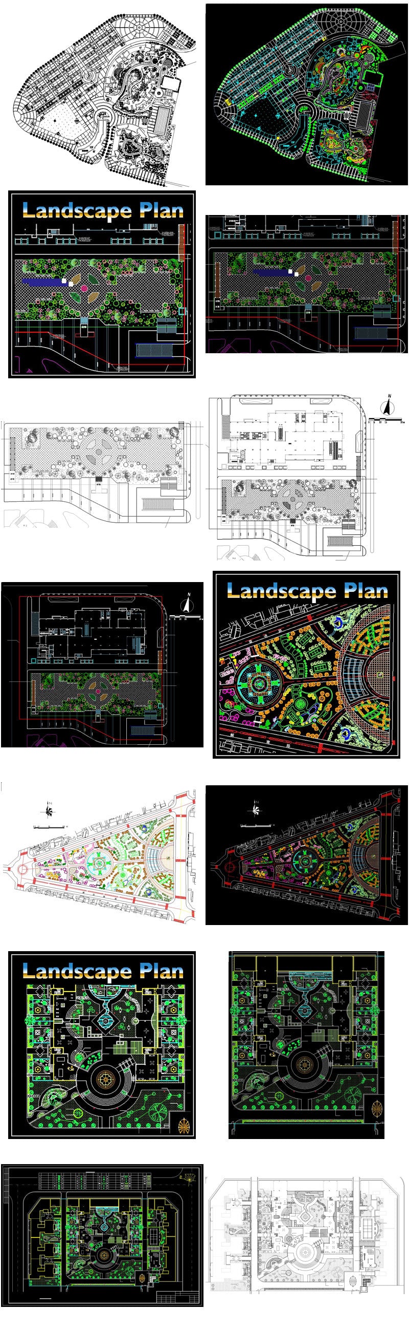 【All Urban Design CAD Drawings Collections】(Best Recommanded!!)