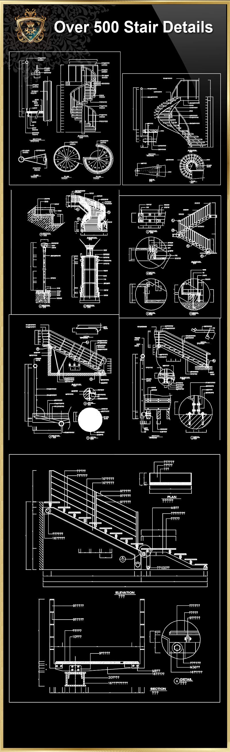 Over 500 Stair Details-Components of Stair,Architecture Stair Design