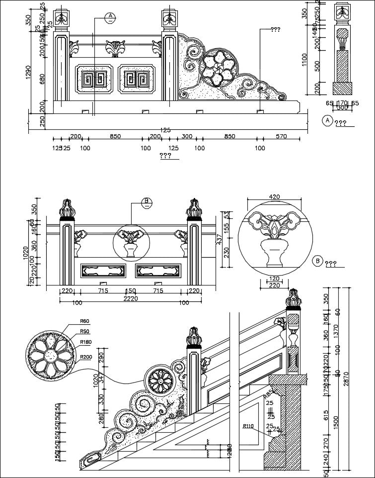 All Chinese Decoration Elements CAD blocks
